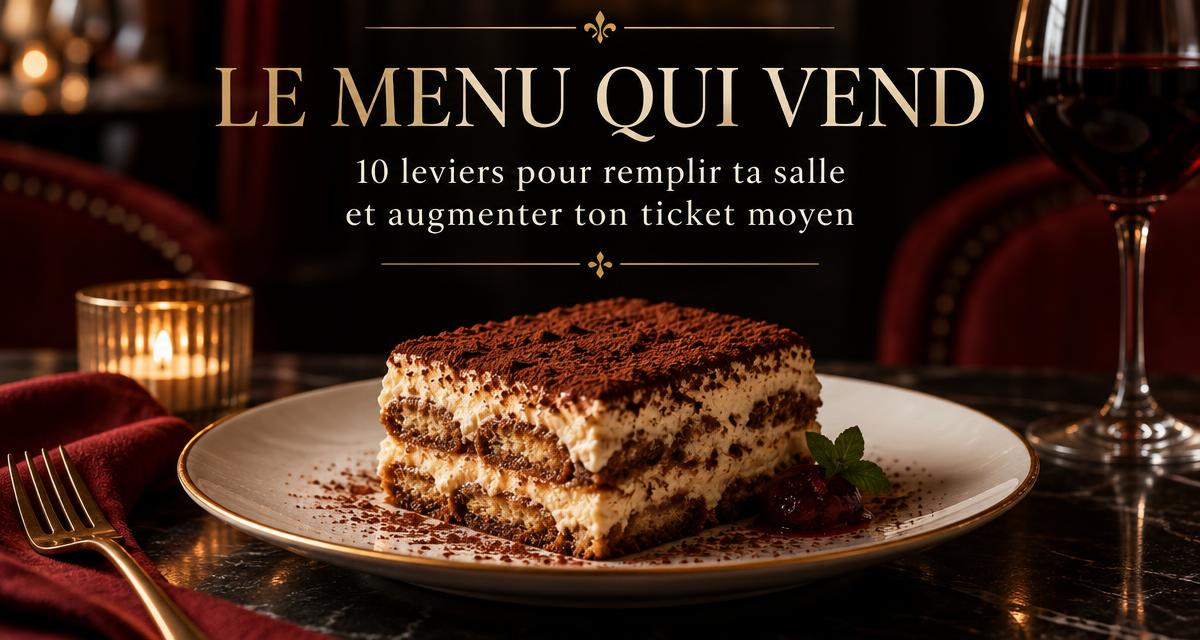 Le Menu qui Vend, guide gratuit pour restaurateurs